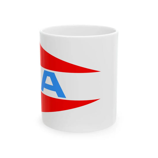 Burgee of Asker Seilforening (Norway) White Coffee Mug 11oz - Go Mug Yourself