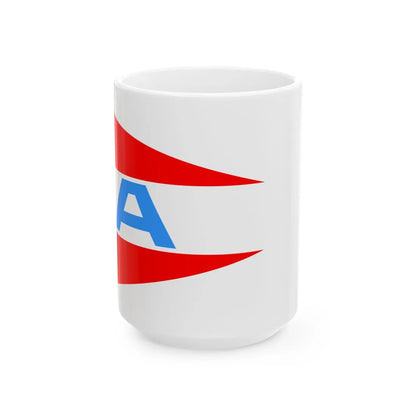 Burgee of Asker Seilforening (Norway) White Coffee Mug 15oz - Go Mug Yourself