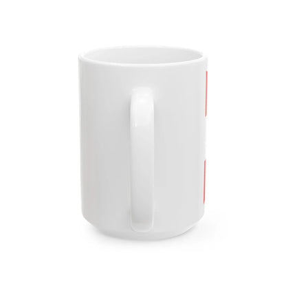 Burgee of Asker Seilforening (Norway) White Coffee Mug - Go Mug Yourself