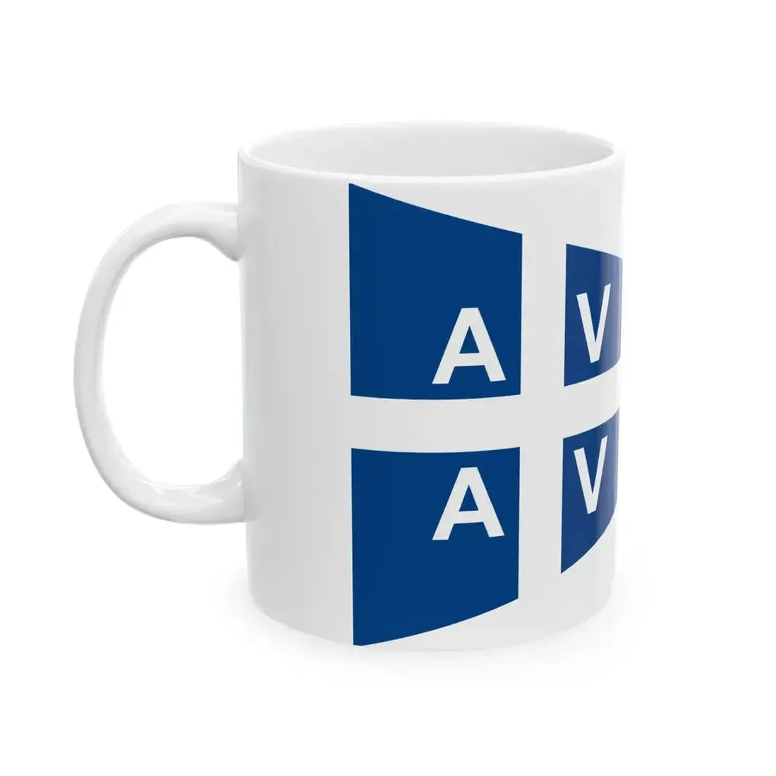 Burgee of Associazione Velica Alto Verbano (Italy) White Coffee Mug - Go Mug Yourself