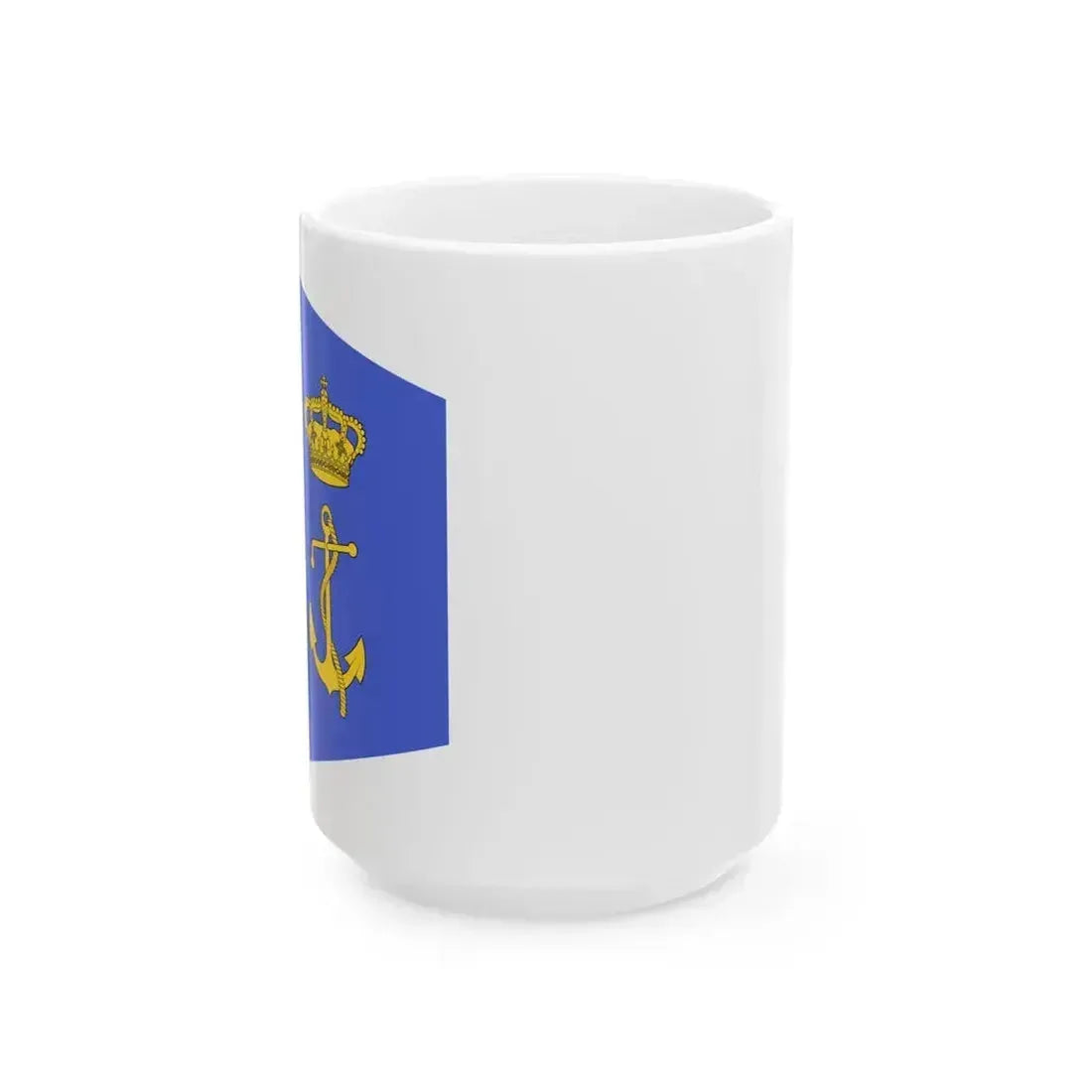 Burgee of auxiliary fleet of the Regia Marina (Italy) White Coffee Mug 15oz - Go Mug Yourself