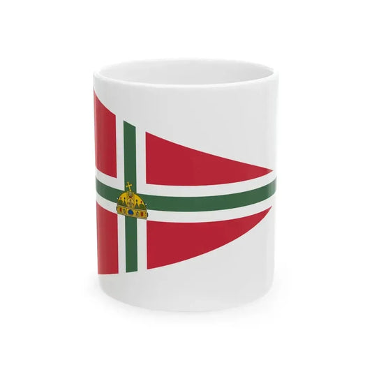 Burgee of Balaton-Furedi Yacht Club 1867 (Hungary) White Coffee Mug 11oz - Go Mug Yourself
