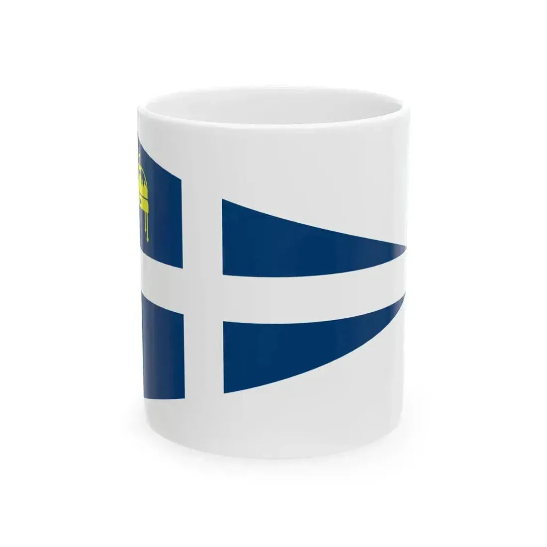 Burgee of Balatonfuredi Yacht Club (Hungary) White Coffee Mug 11oz - Go Mug Yourself