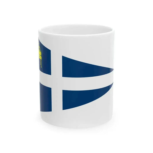 Burgee of Balatonfuredi Yacht Club (Hungary) White Coffee Mug 11oz - Go Mug Yourself