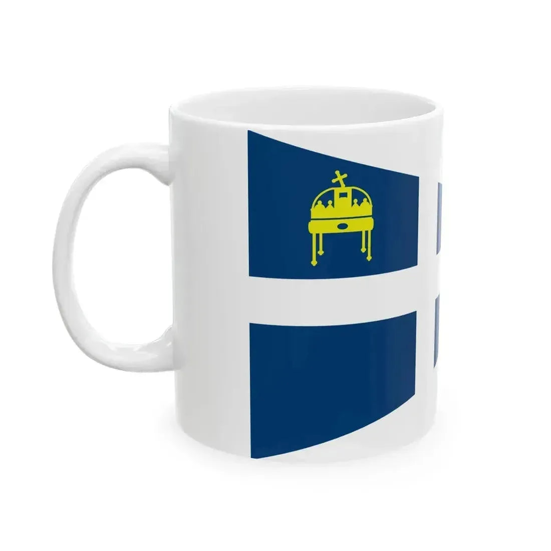 Burgee of Balatonfuredi Yacht Club (Hungary) White Coffee Mug - Go Mug Yourself