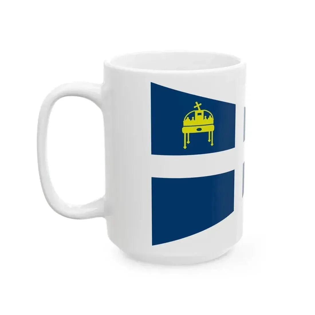 Burgee of Balatonfuredi Yacht Club (Hungary) White Coffee Mug - Go Mug Yourself