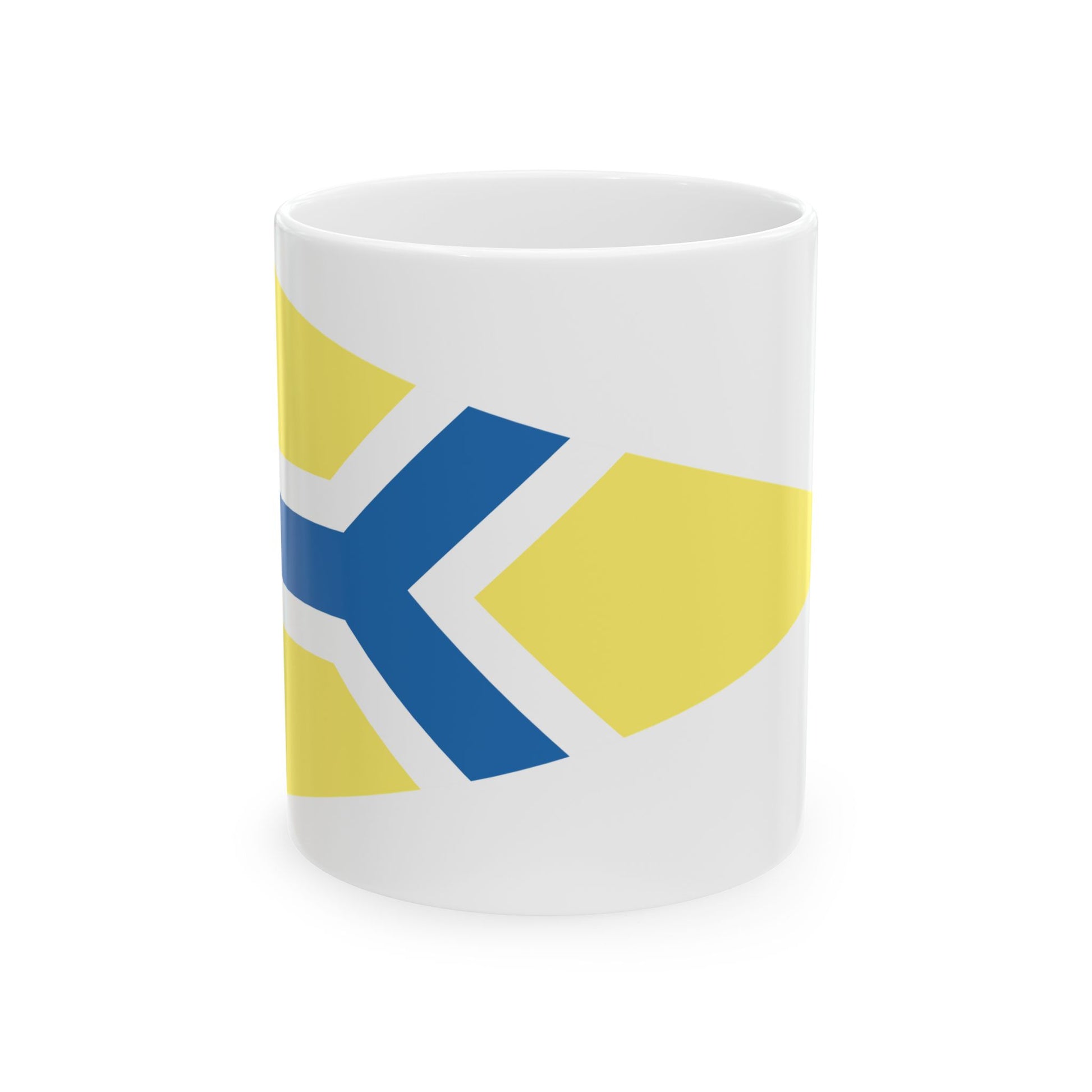 Burgee of Balatoni Yacht Club (Hungary) White Coffee Mug-11oz-Go Mug Yourself