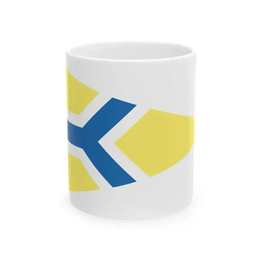 Burgee of Balatoni Yacht Club (Hungary) White Coffee Mug 11oz - Go Mug Yourself
