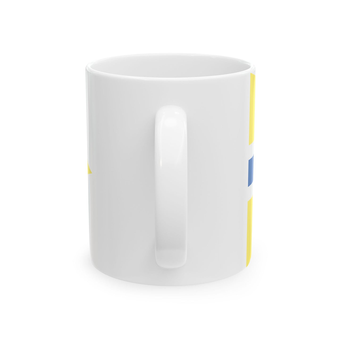 Burgee of Balatoni Yacht Club (Hungary) White Coffee Mug-Go Mug Yourself
