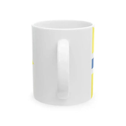 Burgee of Balatoni Yacht Club (Hungary) White Coffee Mug - Go Mug Yourself