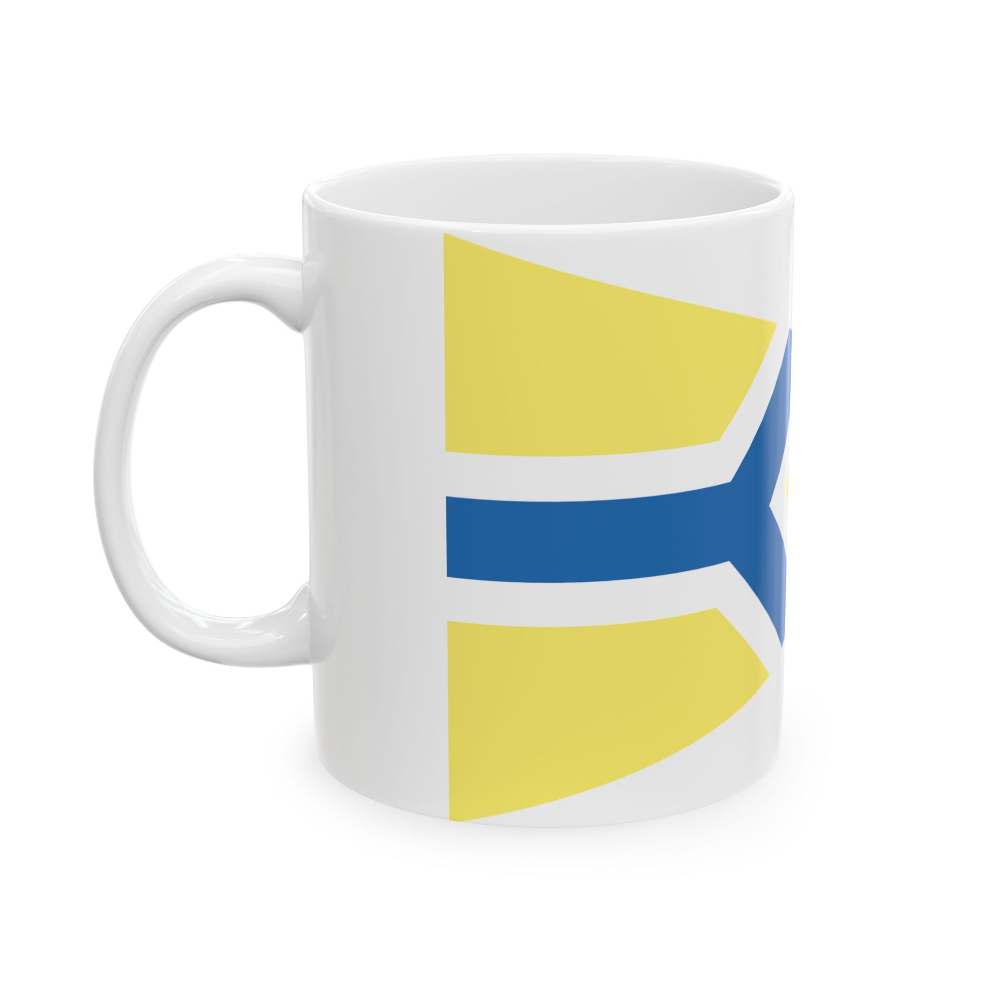Burgee of Balatoni Yacht Club (Hungary) White Coffee Mug-Go Mug Yourself