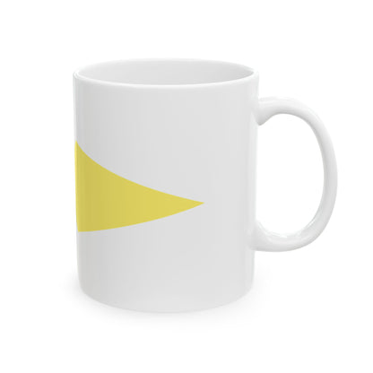 Burgee of Balatoni Yacht Club (Hungary) White Coffee Mug-Go Mug Yourself
