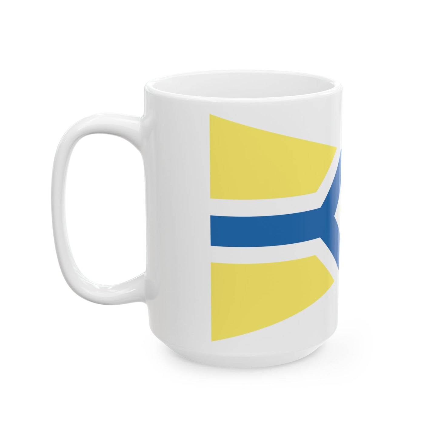 Burgee of Balatoni Yacht Club (Hungary) White Coffee Mug-Go Mug Yourself