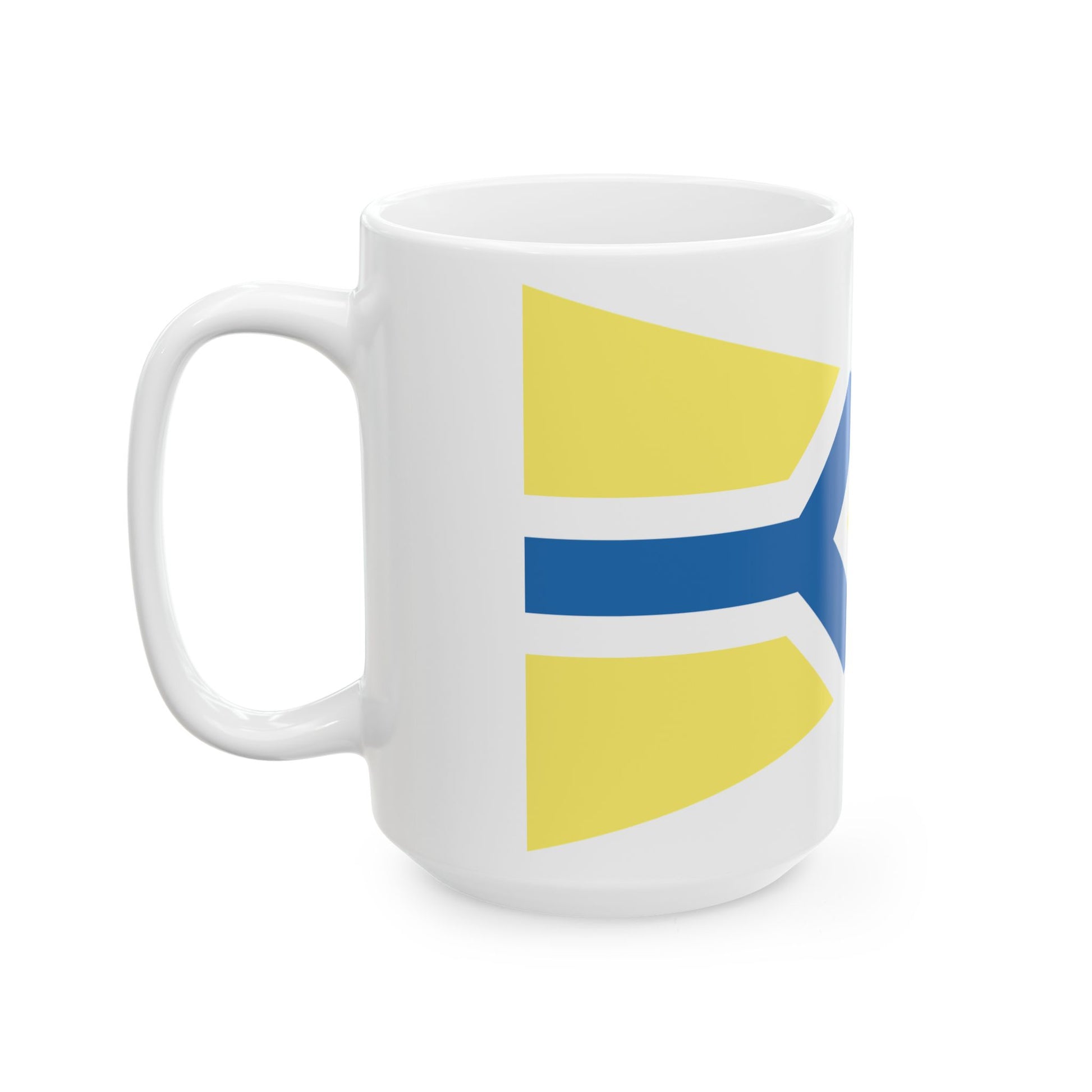 Burgee of Balatoni Yacht Club (Hungary) White Coffee Mug-Go Mug Yourself
