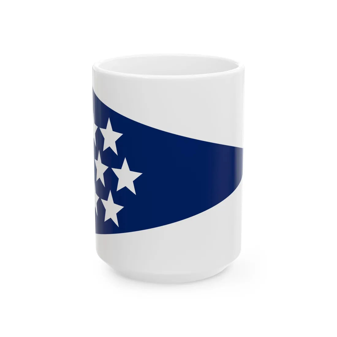 Burgee of Bergens Seilforening (Norway) White Coffee Mug 15oz - Go Mug Yourself