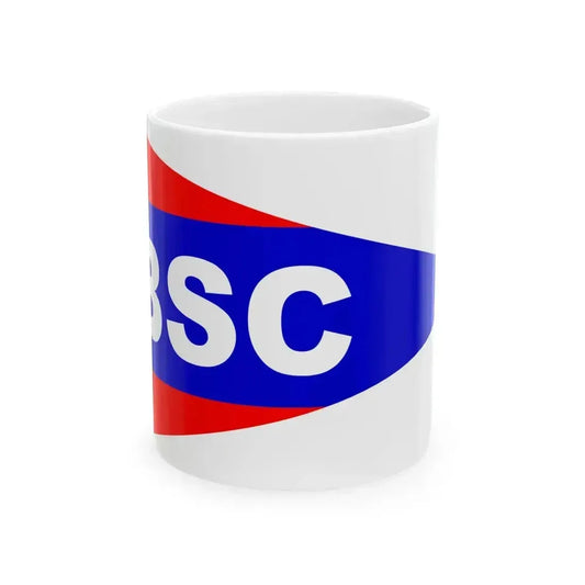 Burgee of Birmingham Sailing Club (United States) White Coffee Mug 11oz - Go Mug Yourself