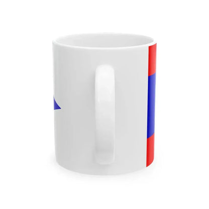 Burgee of Birmingham Sailing Club (United States) White Coffee Mug - Go Mug Yourself