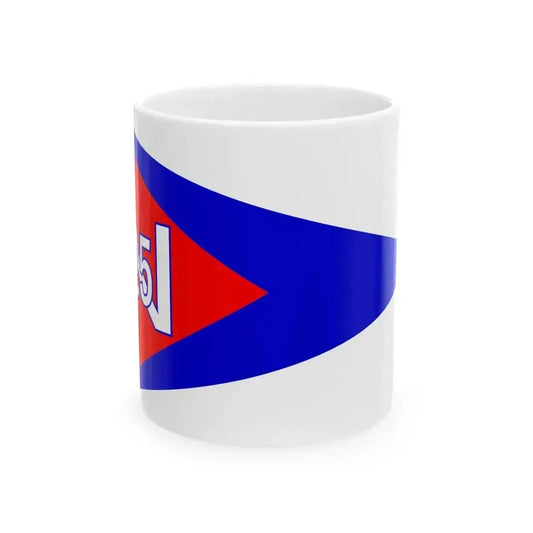 Burgee of Biscayne Bay YC (United States) White Coffee Mug 11oz - Go Mug Yourself