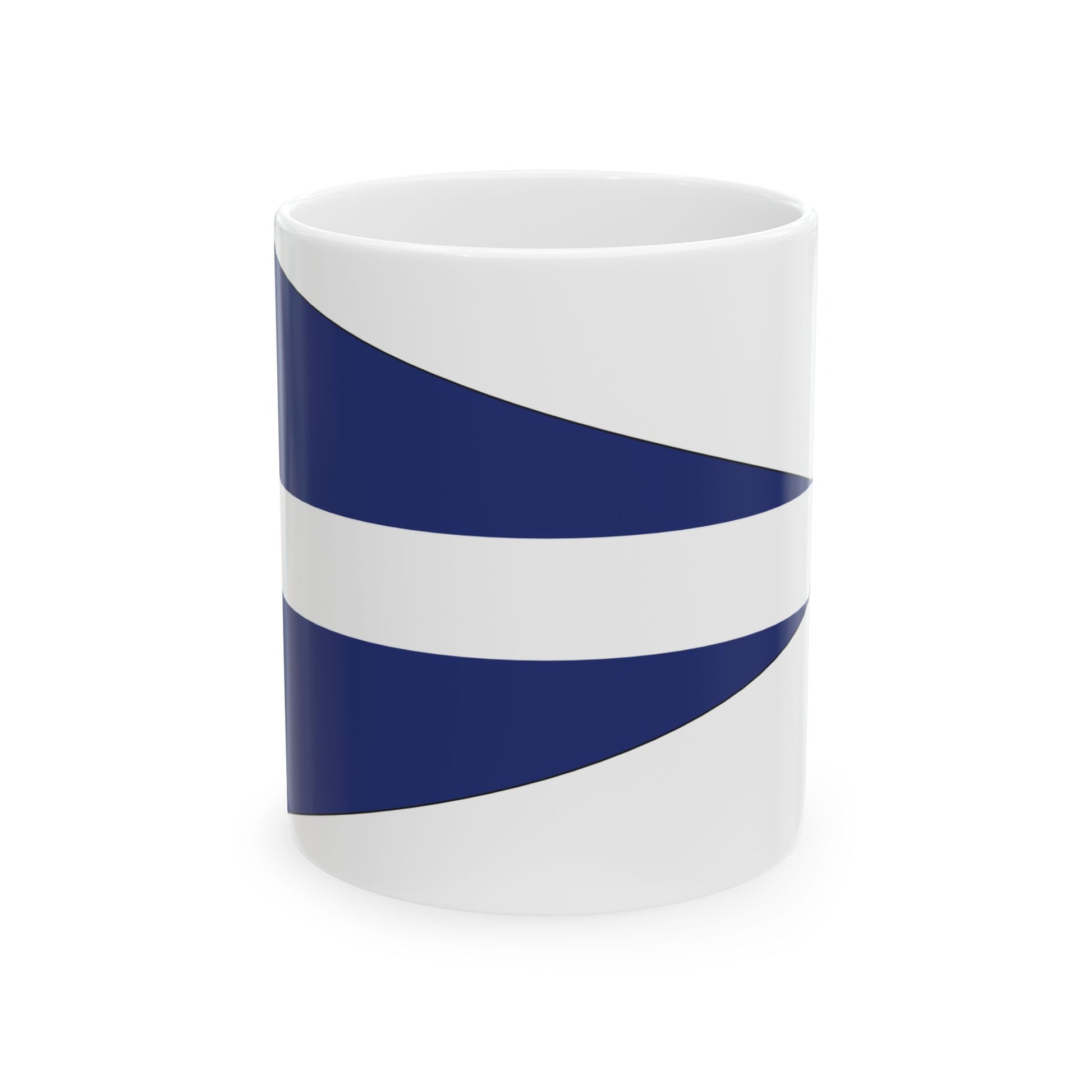 Burgee of Black Rock Yacht Club (Australia) White Coffee Mug-11oz-Go Mug Yourself