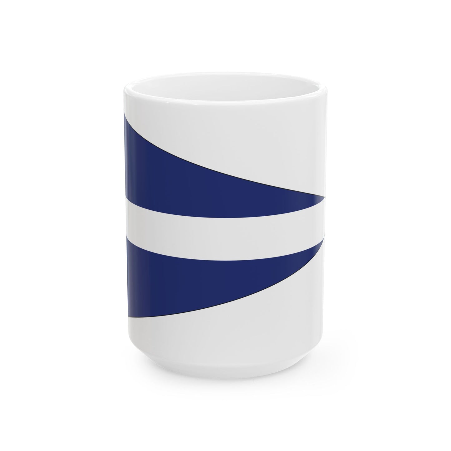 Burgee of Black Rock Yacht Club (Australia) White Coffee Mug-15oz-Go Mug Yourself