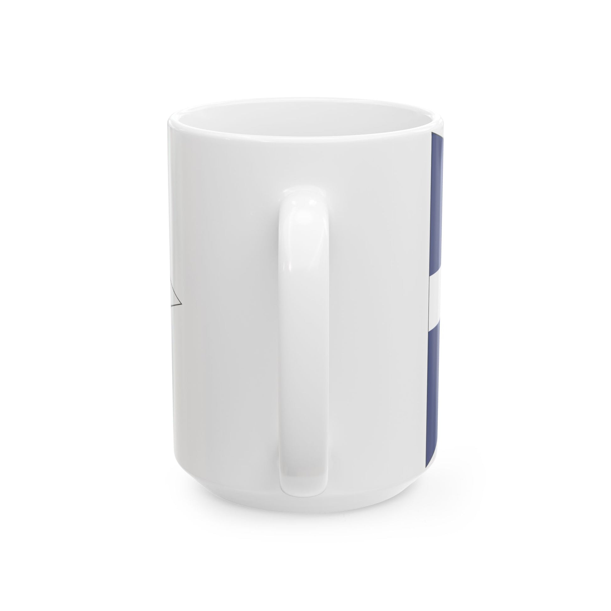 Burgee of Black Rock Yacht Club (Australia) White Coffee Mug-Go Mug Yourself