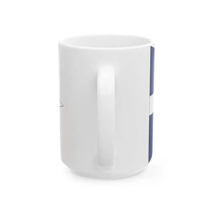 Burgee of Black Rock Yacht Club (Australia) White Coffee Mug - Go Mug Yourself