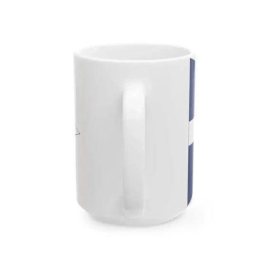 Burgee of Black Rock Yacht Club (Australia) White Coffee Mug - Go Mug Yourself