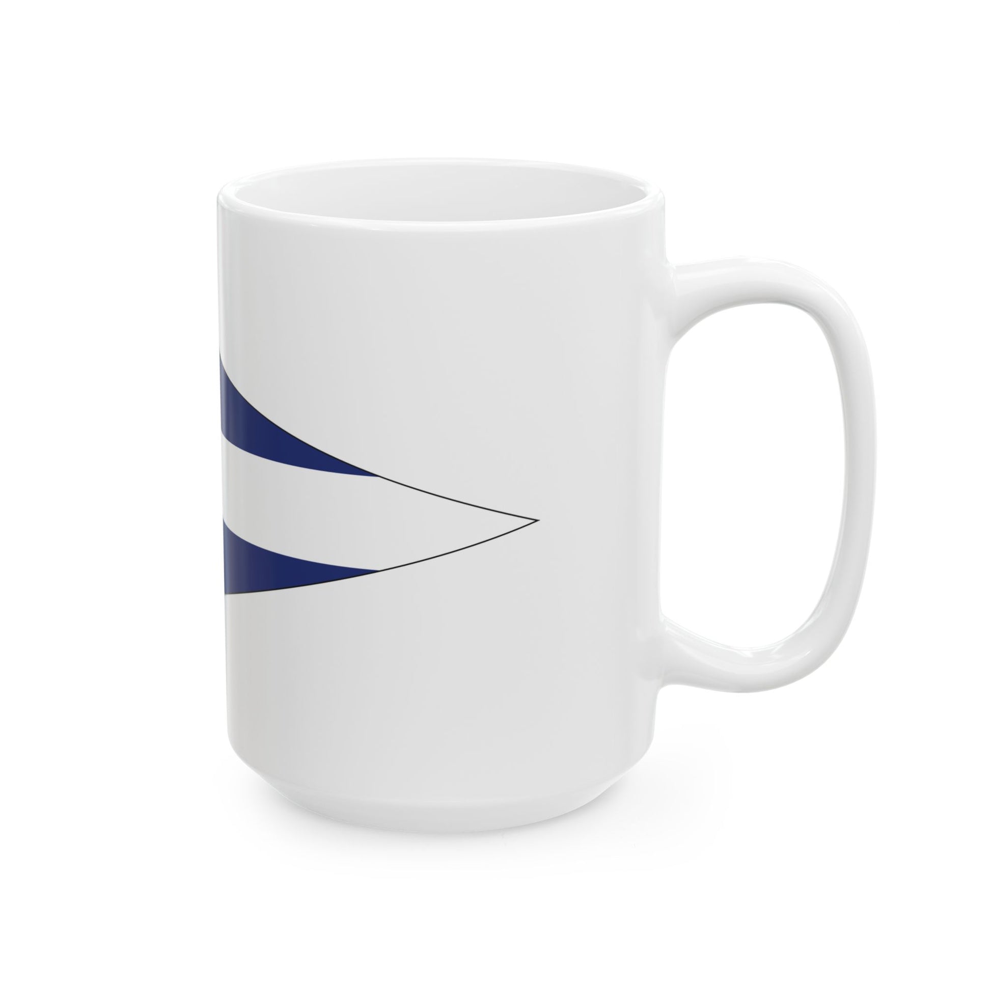 Burgee of Black Rock Yacht Club (Australia) White Coffee Mug-Go Mug Yourself