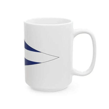 Burgee of Black Rock Yacht Club (Australia) White Coffee Mug - Go Mug Yourself