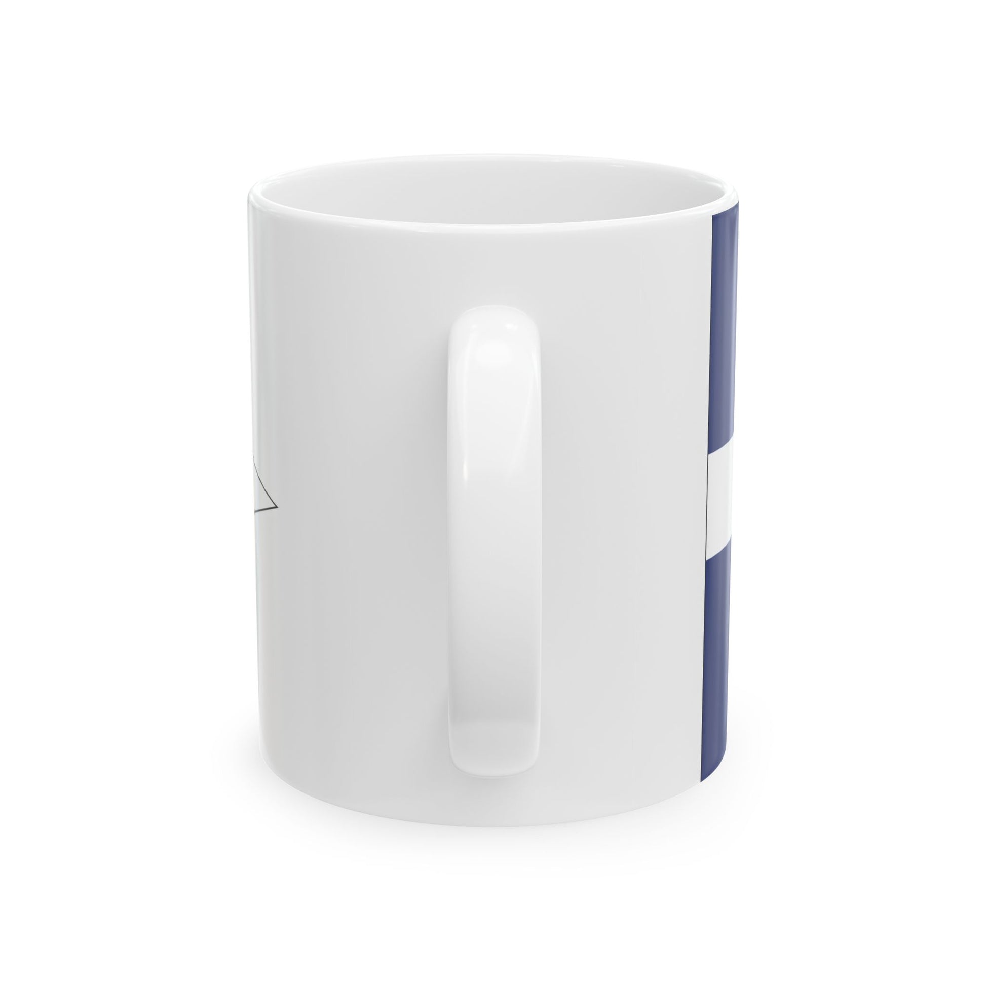 Burgee of Black Rock Yacht Club (Australia) White Coffee Mug-Go Mug Yourself