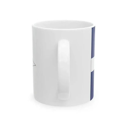 Burgee of Black Rock Yacht Club (Australia) White Coffee Mug - Go Mug Yourself