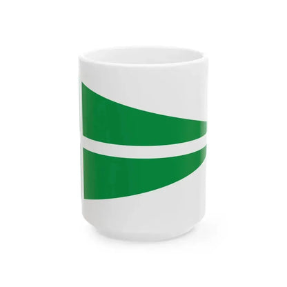 Burgee of BS-Fuzfo Sailing Club (Hungary) White Coffee Mug 15oz - Go Mug Yourself