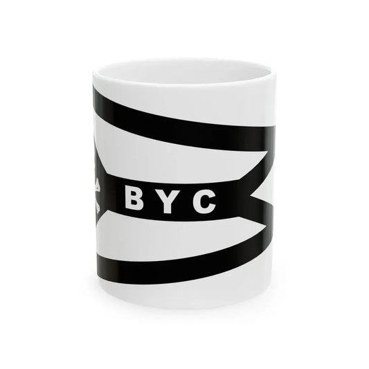 Burgee of Buccaneer YC Alabama (United States) White Coffee Mug 11oz - Go Mug Yourself