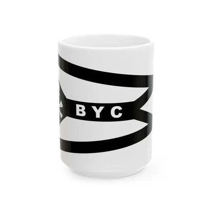 Burgee of Buccaneer YC Alabama (United States) White Coffee Mug 15oz - Go Mug Yourself