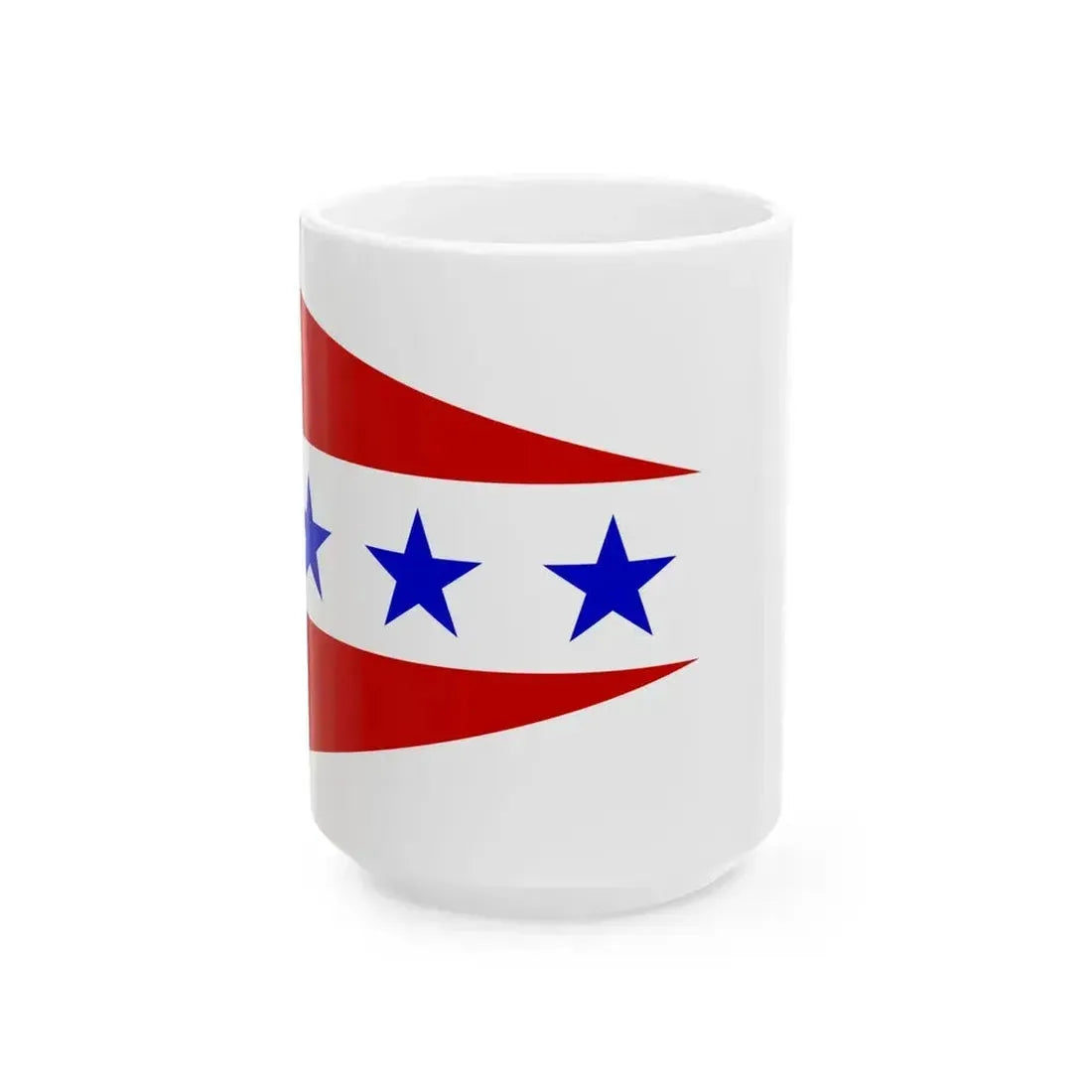 Burgee of Cedar Point YC (United States) White Coffee Mug 15oz - Go Mug Yourself