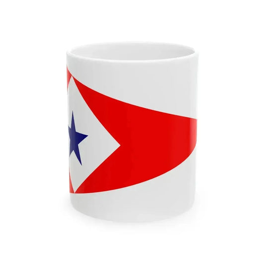 Burgee of Cercle de la Voile de Paris (France) White Coffee Mug 11oz - Go Mug Yourself