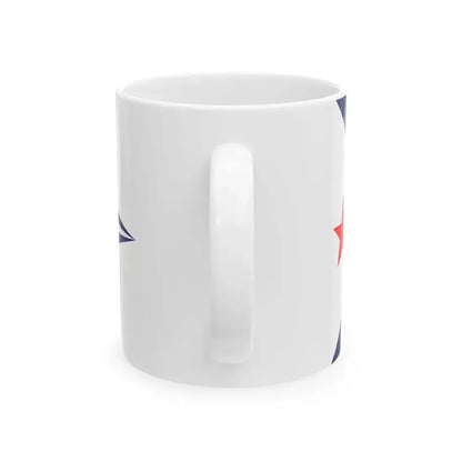 Burgee of Chicago Yacht Club (United States) White Coffee Mug - Go Mug Yourself