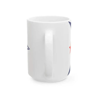Burgee of Chicago Yacht Club (United States) White Coffee Mug - Go Mug Yourself