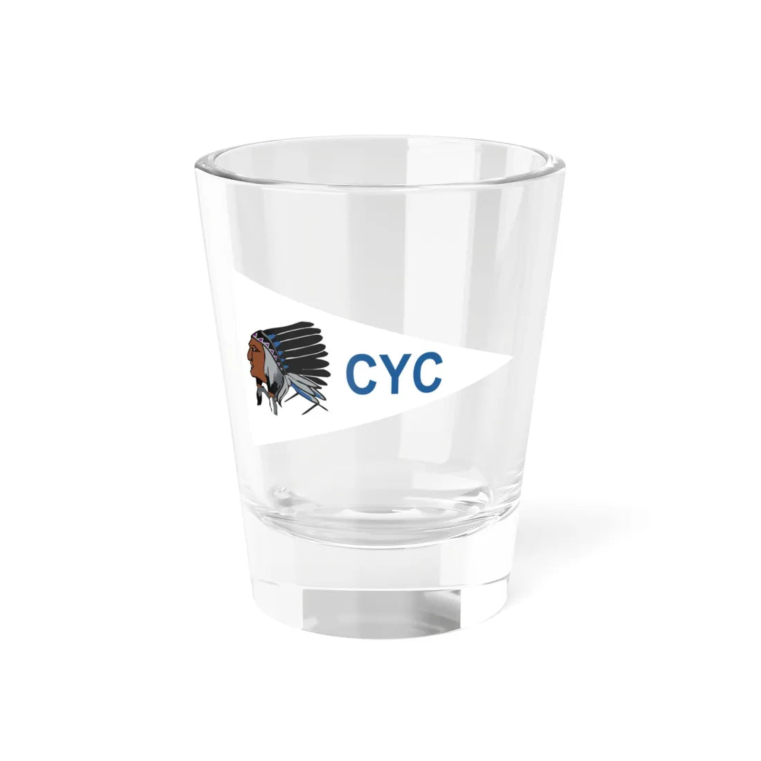 Burgee of Chippewa YC Ohio (United States) Shot Glass 1.5oz 1.5oz - Go Mug Yourself