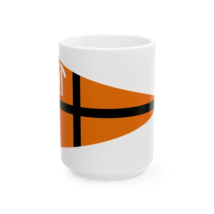 Burgee of Circolo della Vela Talamone (Italy) White Coffee Mug 15oz - Go Mug Yourself