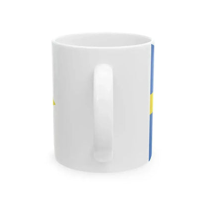 Burgee of Circolo Nautico Cervia (Italy) White Coffee Mug - Go Mug Yourself