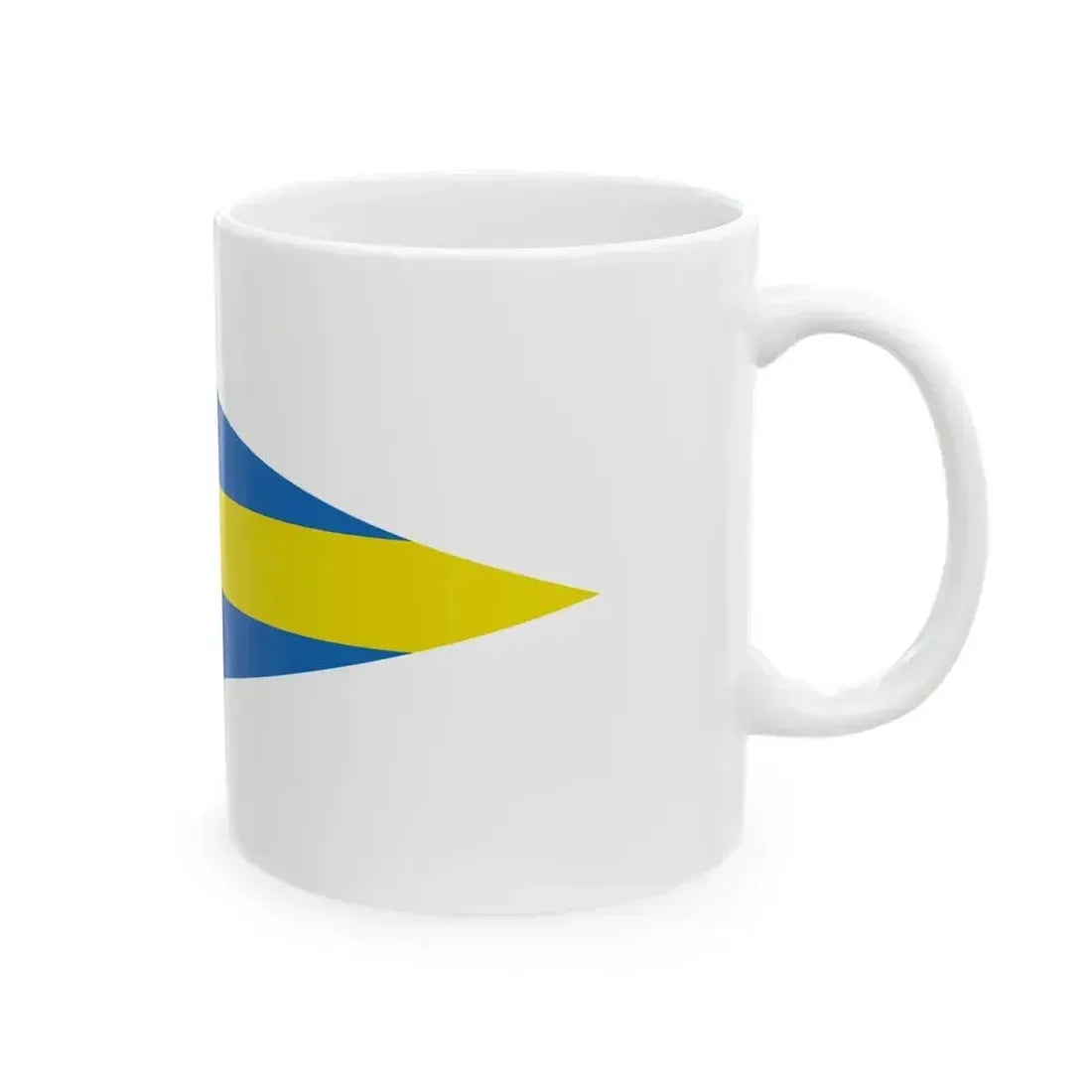 Burgee of Circolo Nautico Cervia (Italy) White Coffee Mug - Go Mug Yourself