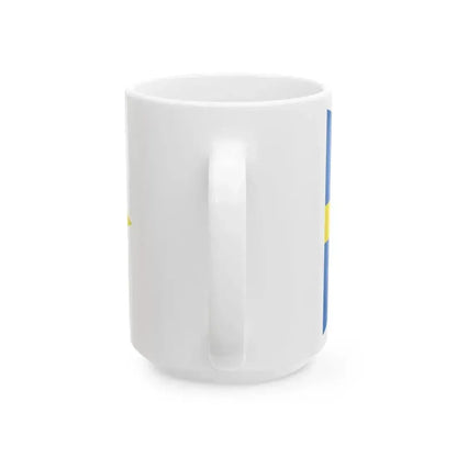 Burgee of Circolo Nautico Cervia (Italy) White Coffee Mug - Go Mug Yourself
