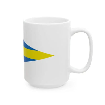 Burgee of Circolo Nautico Cervia (Italy) White Coffee Mug - Go Mug Yourself