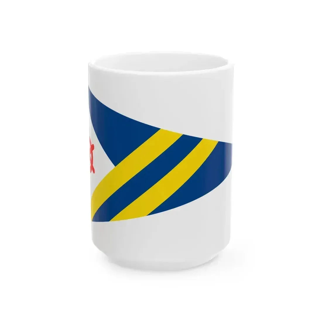 Burgee of Circolo Vela Torbole (Italy) White Coffee Mug 15oz - Go Mug Yourself