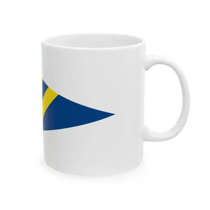 Burgee of Circolo Vela Torbole (Italy) White Coffee Mug - Go Mug Yourself