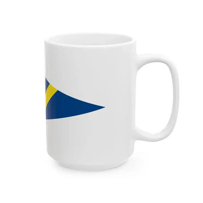 Burgee of Circolo Vela Torbole (Italy) White Coffee Mug - Go Mug Yourself