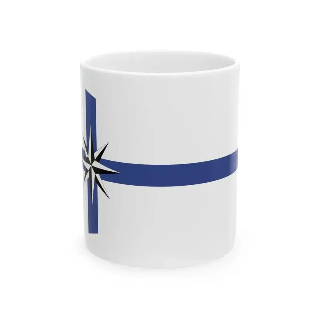 Burgee of Club Marinas Puerto Santa Fe (Argentina) White Coffee Mug 11oz - Go Mug Yourself