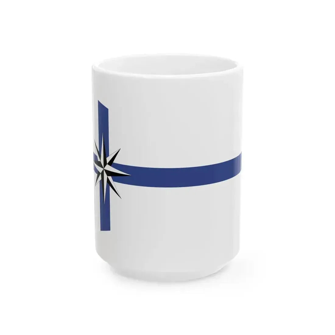 Burgee of Club Marinas Puerto Santa Fe (Argentina) White Coffee Mug 15oz - Go Mug Yourself