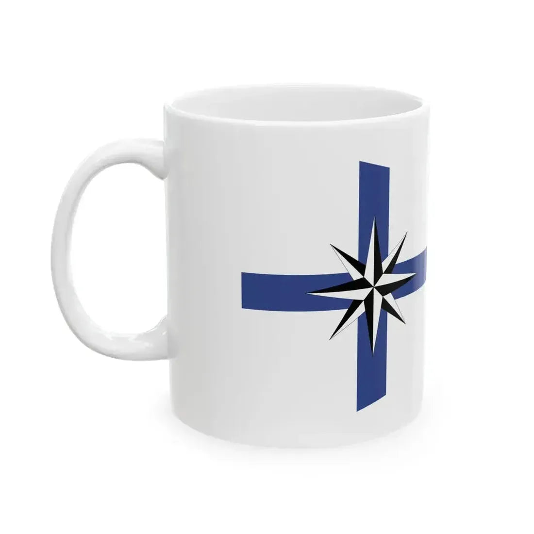 Burgee of Club Marinas Puerto Santa Fe (Argentina) White Coffee Mug - Go Mug Yourself